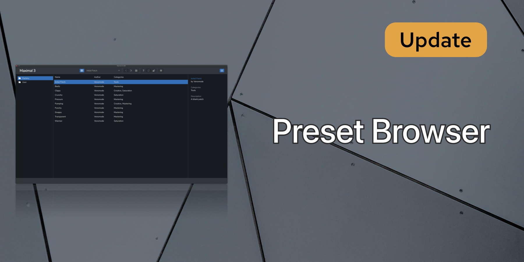 News image for New Preset Browser