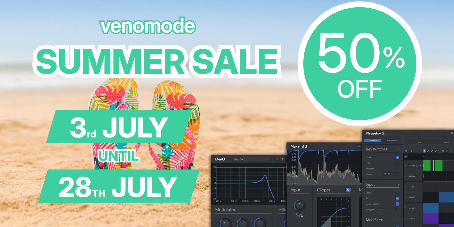 News image for Venomode Summer Sale - 50% Off All Plugins